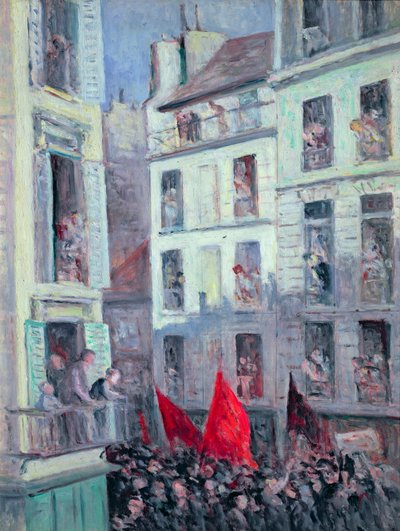Het Volksfront, c.1936 door Maximilien Luce